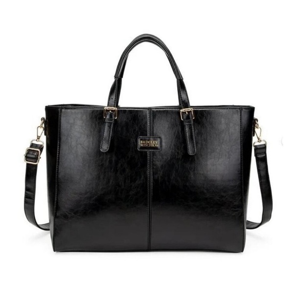 Badgley Mischa Julia Tote Weekender Rustic vegan leather crossbody XL Travel BAG - Picture 2 of 12